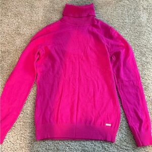 Calvin Klein Bright Fuchsia Turtleneck Sweater